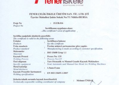 Cephe Platformu - KOSMOS SC4000 fener iskele kalite belgesi 2 400x284 - Cephe Platformu - KOSMOS SC4000