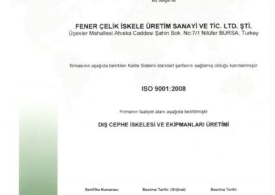 Cephe Platformu - KOSMOS SC4000 fener iskele kalite belgesi 3 400x284 - Cephe Platformu - KOSMOS SC4000